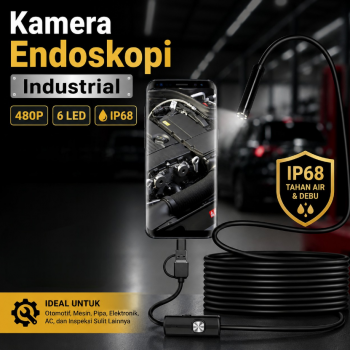 Gambar produk ANTOOTAN Kamera Endoskopi Industrial Endoscope 3in1 5.5mm 480P - AN98