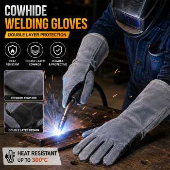 Sahg Sarung Tangan Las Kulit Double Layer Cowhide Welding Gloves - STL-50