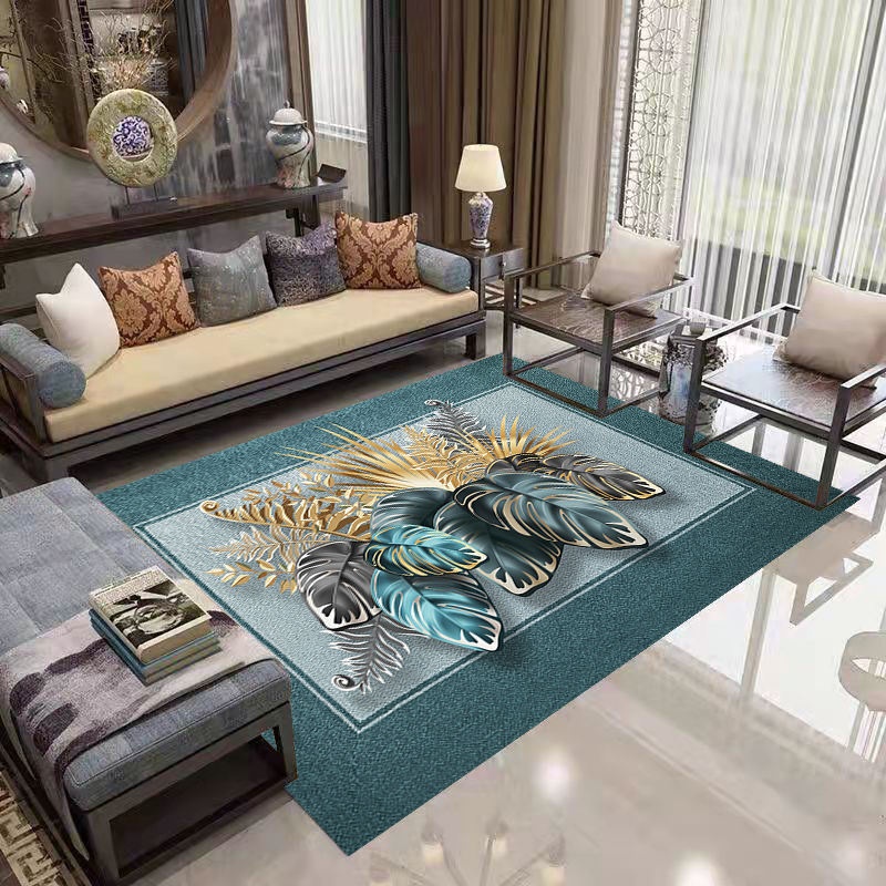 TaffHOME Karpet Lantai Permadani Leaves Pattern Polyester 1.2x1.6M - BQ130 Gambar produk TaffHOME Karpet Lantai Permadani Leaves Pattern Polyester 1.2x1.6M - BQ130 - 1