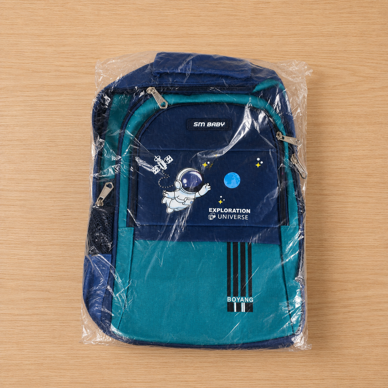 SM BABY Tas Ransel Sekolah Anak Astronot Breathable Waterproof Safety - LI-50 Gambar produk SM BABY Tas Ransel Sekolah Anak Astronot Breathable Waterproof Safety - LI-50 - Kemasan