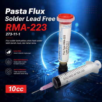 Gambar produk BongKim Pasta Flux Solder Lead Free 10cc 1 PCS - RMA-223