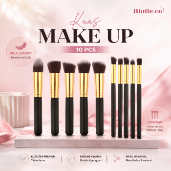 Biutte.co Kuas Make Up Wajah Face Make Up Brush Set 10 PCS - MAG51