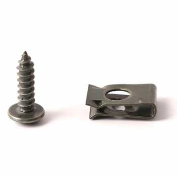 Gambar produk Minho Baut Klip Body Motor Mobil U-Type Screw Galvanized 100 PCS - NT70 - Kemasan
