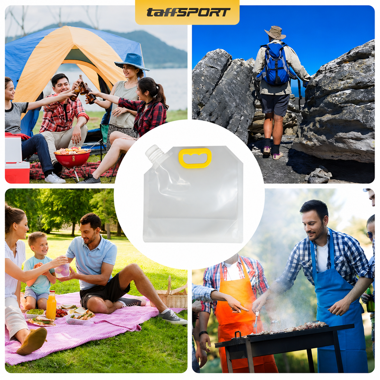 TaffSPORT Kantong Air Minum Lipat Multifungsi Portable Water Bag 1.5L - SD-5 Gambar produk TaffSPORT Kantong Air Minum Lipat Multifungsi Portable Water Bag 1.5L - SD-5 - 6