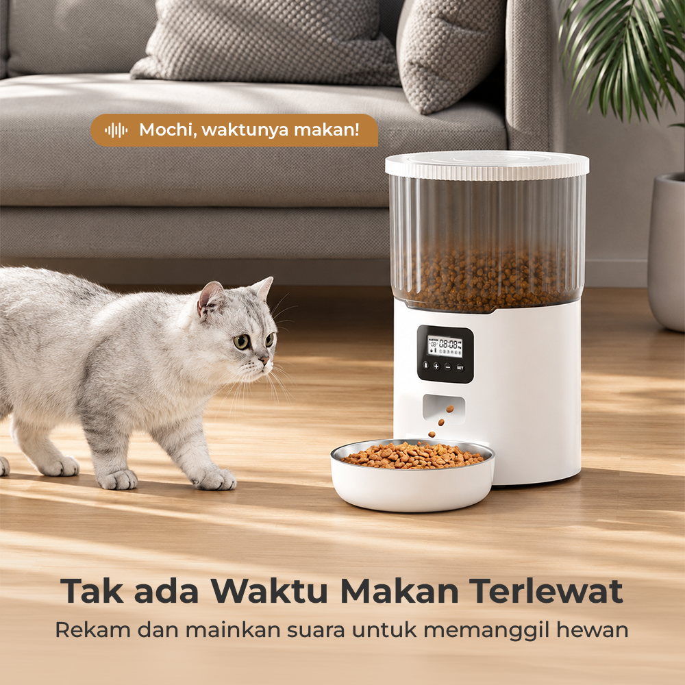 Repetsun Tempat Makan Hewan Peliharaan Otomatis Food Dispenser 4L - RPS4 Gambar produk Repetsun Tempat Makan Hewan Peliharaan Otomatis Food Dispenser 4L - RPS4 - 3
