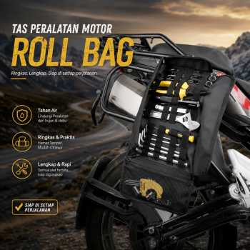 Rhinowalk Tas Peralatan Motor Tahan Air Motorcycle Tool Roll Kit Bag - RH1