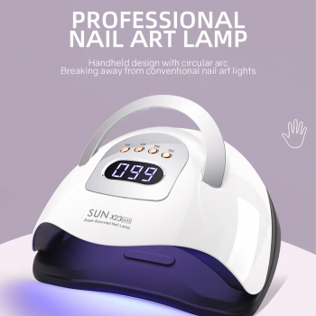 SUN Pengering Kutek UV Lamp Nail Dryer Sensor LCD Display 81 LED 380W - 23 MAX