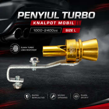 Gambar produk OTOHEROES Penyiul Turbo Palsu Knalpot Mobil Whistler 1000-2400cc L - TUR007