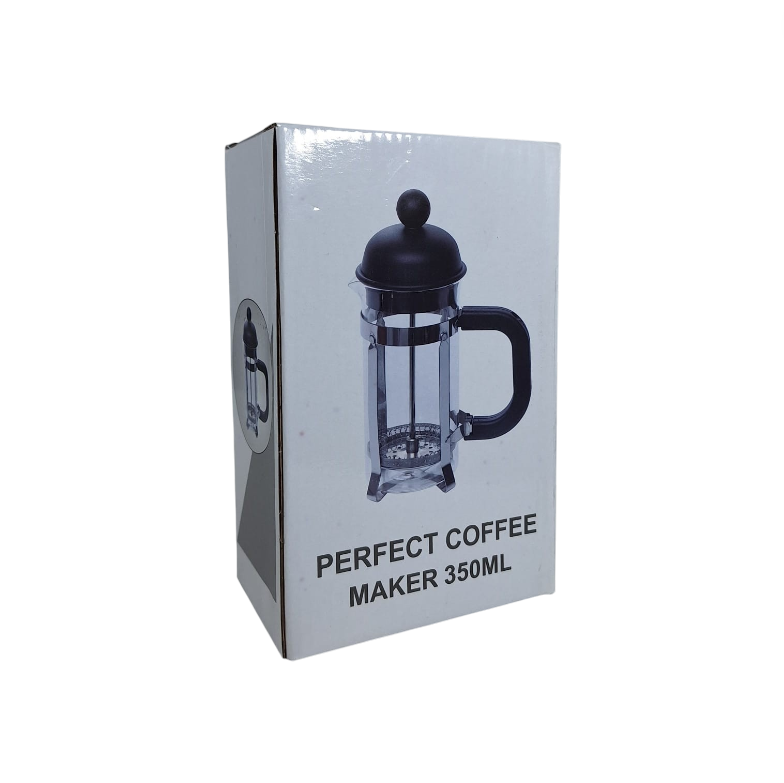 VIGOR French Press Coffee Maker Pot Plunger Borosilicate Glass 350ml - FS35 Gambar produk VIGOR French Press Coffee Maker Pot Plunger Borosilicate Glass 350ml - FS35 - Kemasan