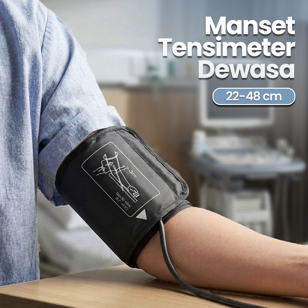 TaffOmicron Manset Tensimeter Dewasa Universal Arm Cuff Replacement 22-48cm - B02 Gambar produk TaffOmicron Manset Tensimeter Dewasa Universal Arm Cuff Replacement 22-48cm - B02 - Utama