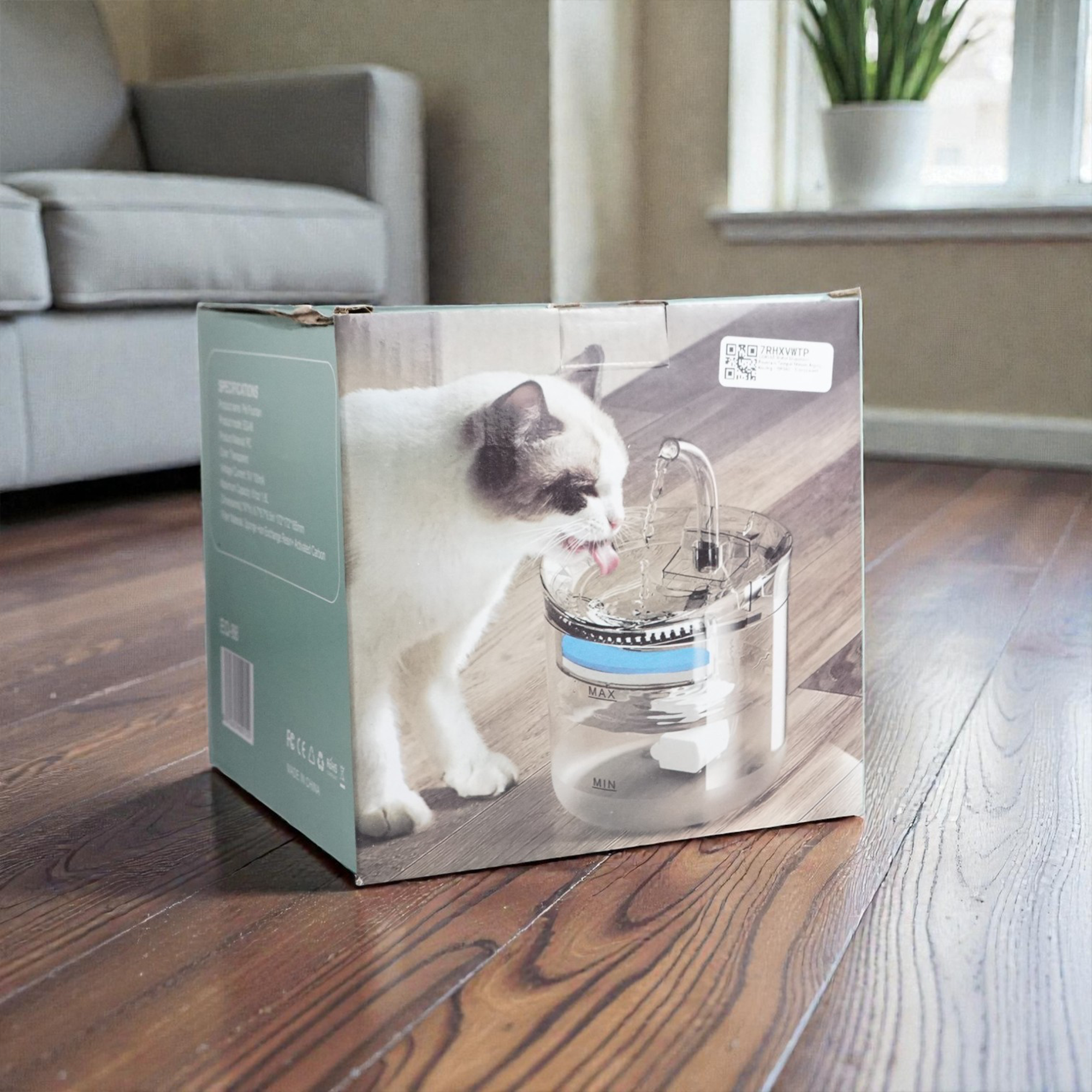 COKIAS Water Dispenser Fountain Tempat Minum Anjing Kucing - WF060 Gambar produk COKIAS Water Dispenser Fountain Tempat Minum Anjing Kucing - WF060 - Kemasan