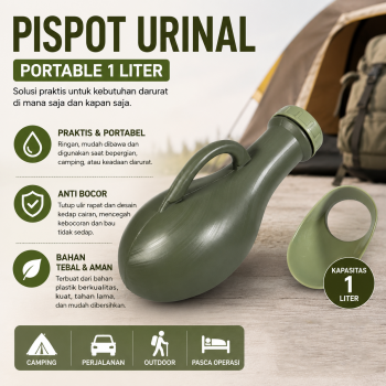 SEVENA Pispot Urinal Portable Botol Tempat Pipis Anti Bocor 1L - Y1300