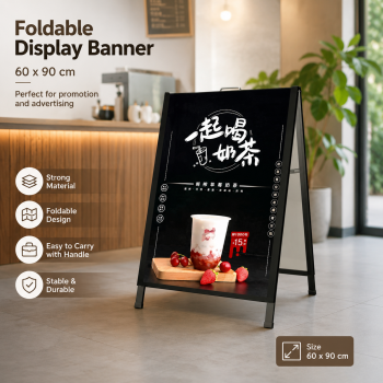 Slyz Papan Display Banner Iklan Foldable Poster Board Stand 60x90cm - INU102