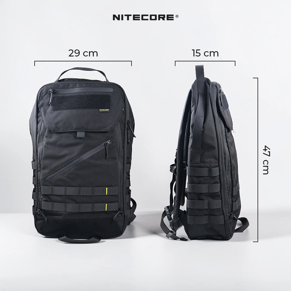 NITECORE Tas Ransel Laptop 15.6 Inch 500D Cordura MOLLE System 23L - BP23 PRO Gambar produk NITECORE Tas Ransel Laptop 15.6 Inch 500D Cordura MOLLE System 23L - BP23 PRO - 8
