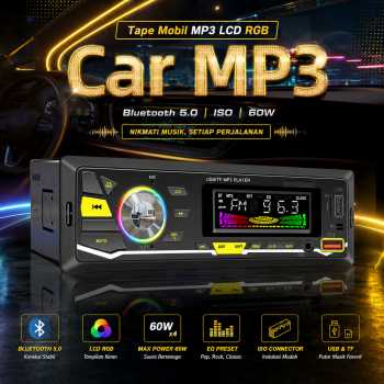 Wistrue Tape Mobil Audio MP3 Player LCD RGB Bluetooth 5.0 ISO Plug 60W - 2225