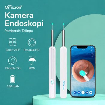 TaffOmicron Kamera Pembersih Telinga Korek Kuping Endoscope HD WiFi - NE3
