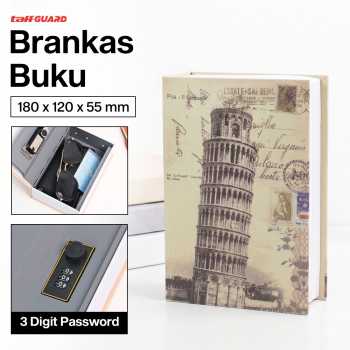 TaffGUARD Kotak Buku Novel Hidden Security Box Password Lock Size S - KB-20P