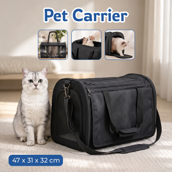 MEISU Tas Kandang Anjing Kucing Breathable Pet Carrier Bag 47x31x32cm - MS46