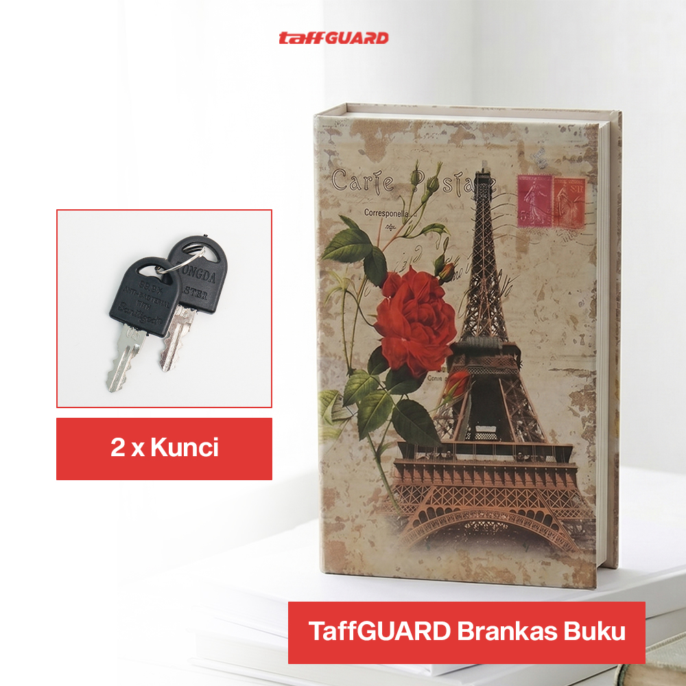 TaffGUARD Kotak Buku Novel Hidden Security Box Book Key Lock Size S - KB-20L Gambar produk TaffGUARD Kotak Buku Novel Hidden Security Box Book Key Lock Size S - KB-20L - 8