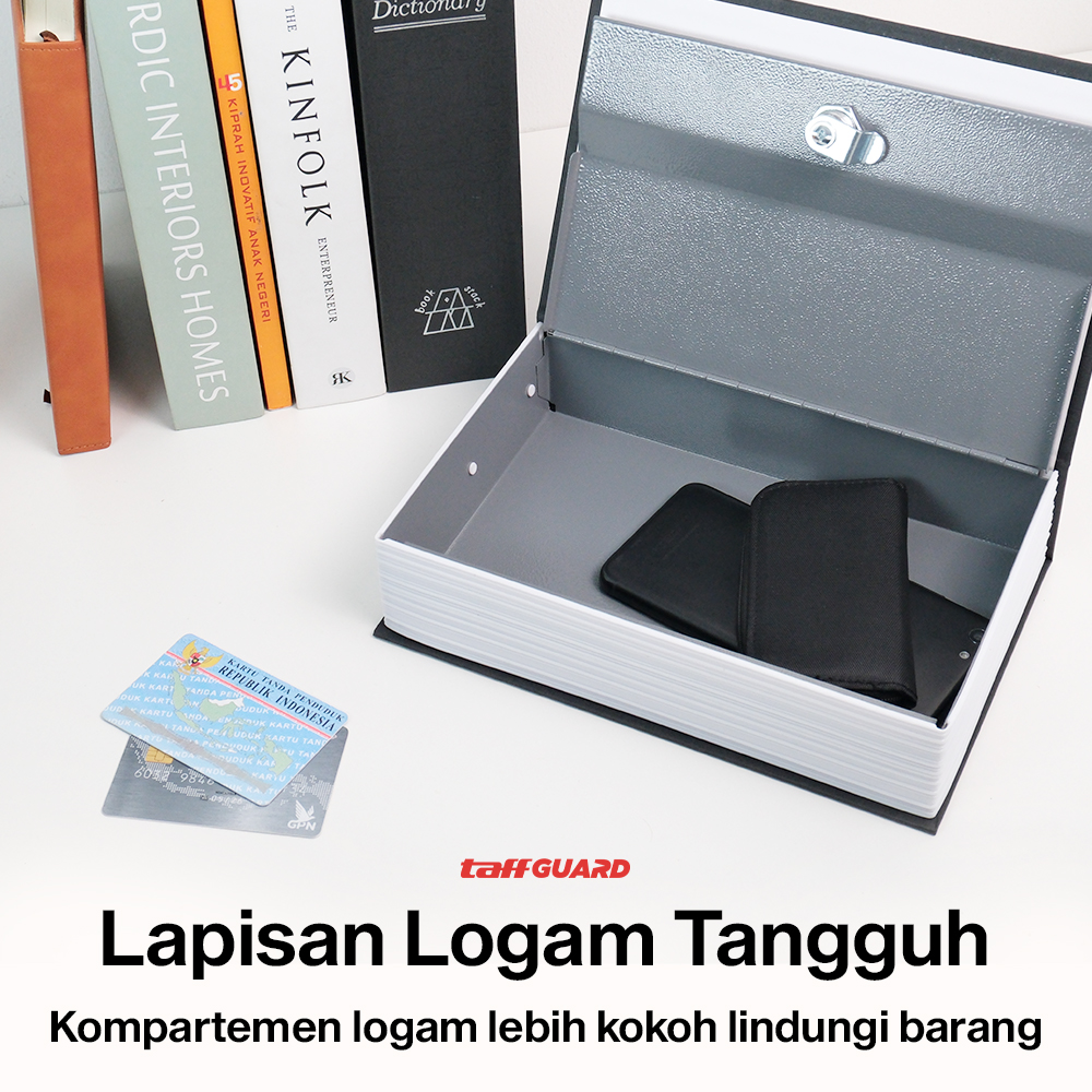 TaffGUARD Brankas Buku Kamus Kunci Manual Anti Maling Hidden Safe Box Sedang - KB-10L Gambar produk TaffGUARD Brankas Buku Kamus Kunci Manual Anti Maling Hidden Safe Box Sedang - KB-10L - 2