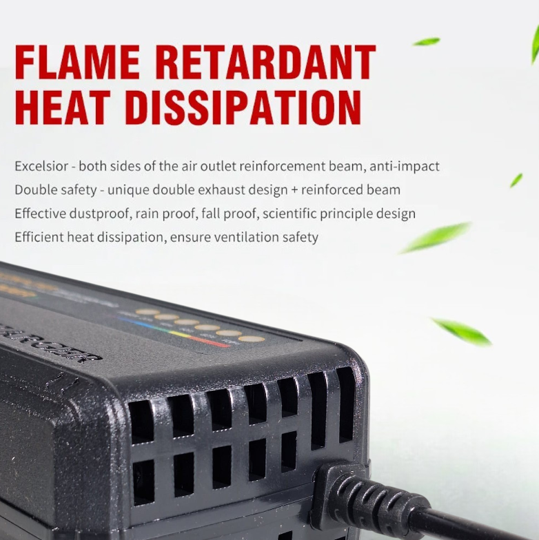 Gambar produk JHOPASS Charger Aki Sepeda Listrik Smart Battery Charger Portable 60V 20Ah - JH-20 - 3