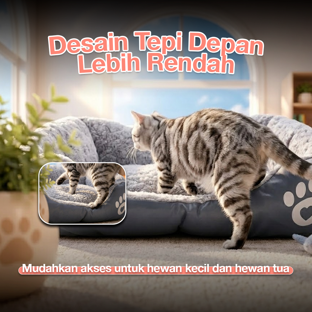 Gambar produk Kasur Tempat Tidur Anjing Kucing Soft Warm Dog Cat Bed Size S - 4
