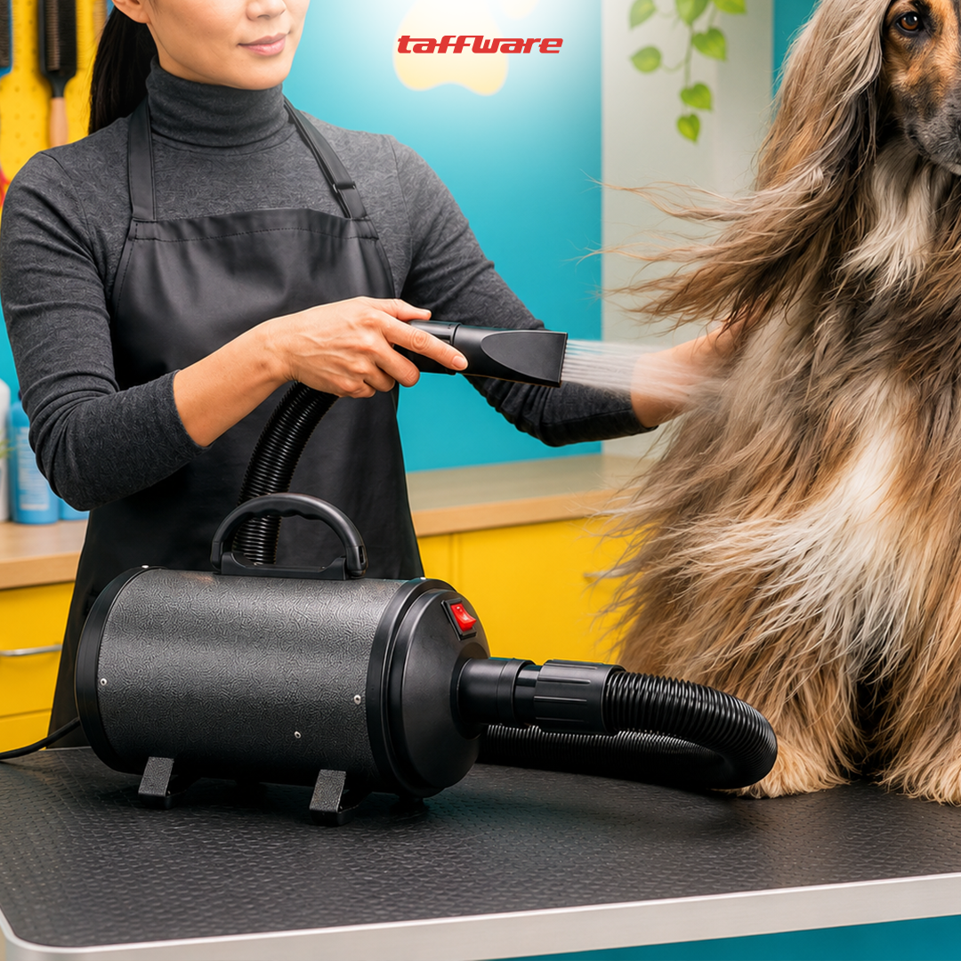 Taffware Pet Hair Dryer Dog Cat Grooming Stepless Speed 2100W - SH-168 Gambar produk Taffware Pet Hair Dryer Dog Cat Grooming Stepless Speed 2100W - SH-168 - 6