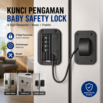 ZISHAN Kunci Kulkas Lemari Laci Baby Safety Lock Password 4 Digit - ZH20