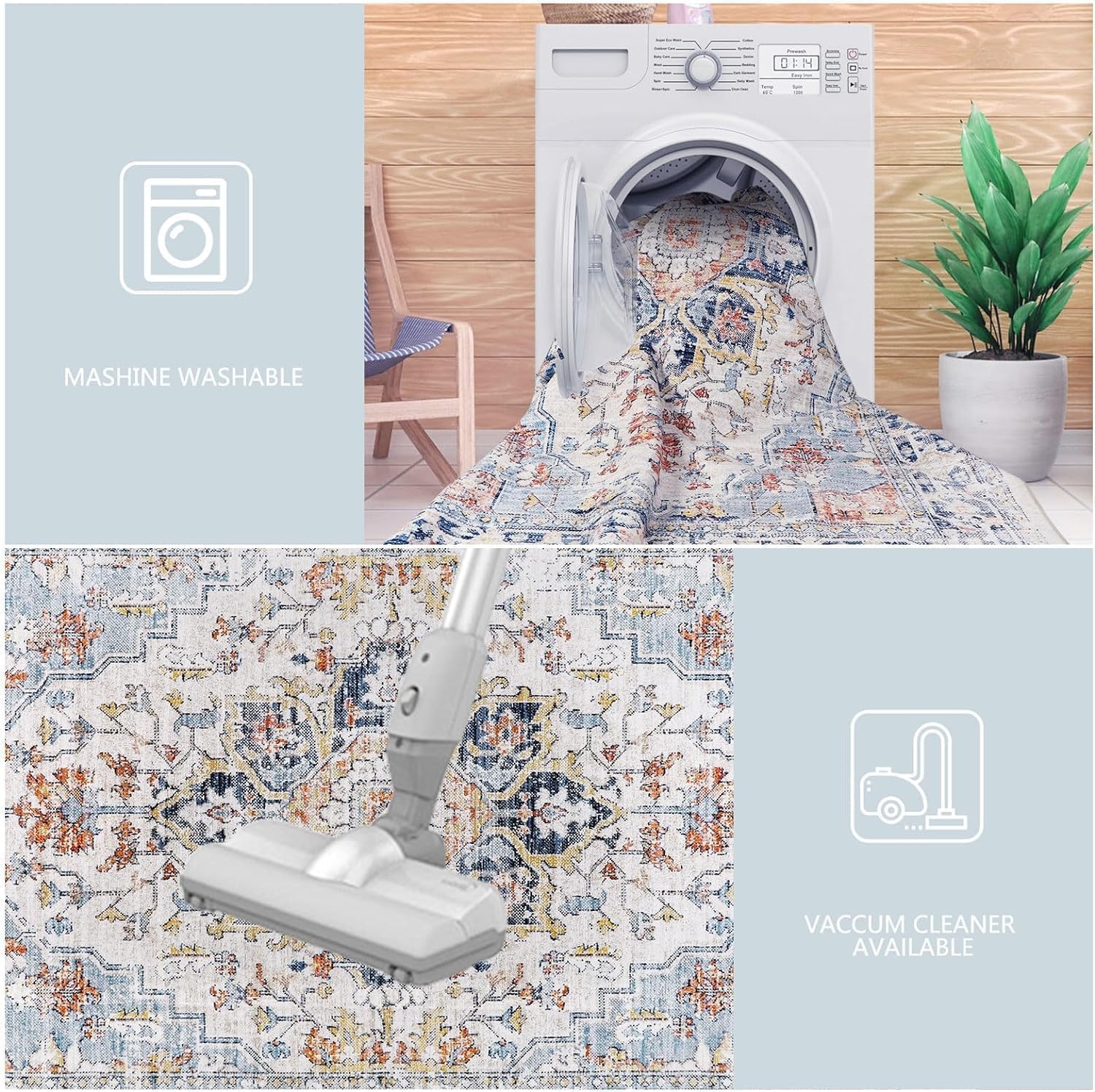 TaffHOME Karpet Lantai Permadani European Style Polyester 1.4x2M - BQ200 Gambar produk TaffHOME Karpet Lantai Permadani European Style Polyester 1.4x2M - BQ200 - 2