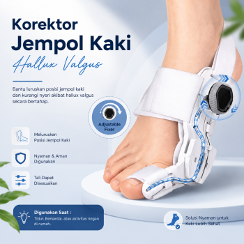 YOSO Korektor Pelurus Jempol Kaki Toe Separator Hallux Valgus Bunion - HF-19