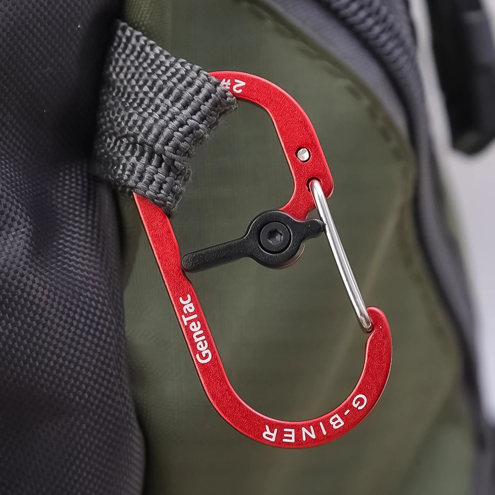 YOGU Carabiner Dual Loop G-Biner Spring Lock Gantungan Kunci 36kg - GC009 Gambar produk YOGU Carabiner Dual Loop G-Biner Spring Lock Gantungan Kunci 36kg - GC009 - 3