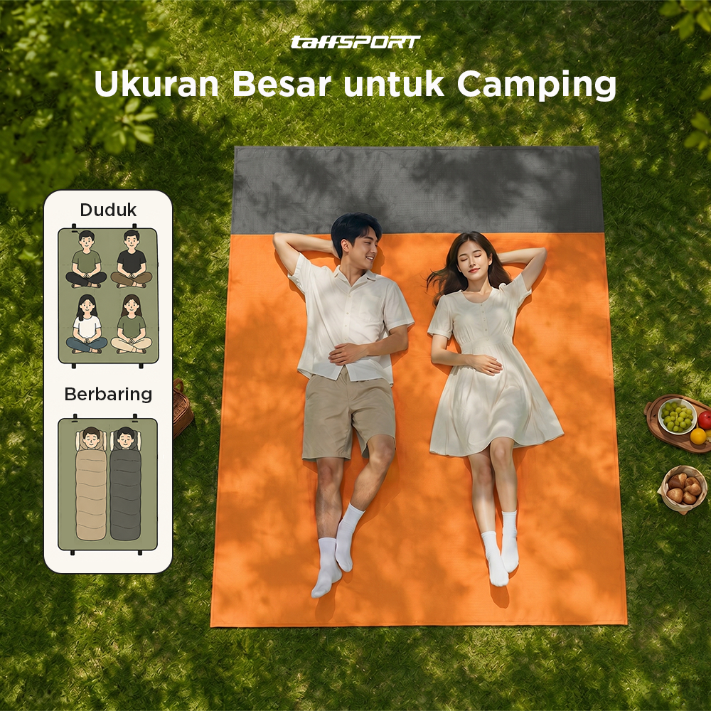 TaffSPORT Tikar Lipat Matras Camping Piknik Waterproof Mat 140x200cm - FS-008 Gambar produk TaffSPORT Tikar Lipat Matras Camping Piknik Waterproof Mat 140x200cm - FS-008 - 1