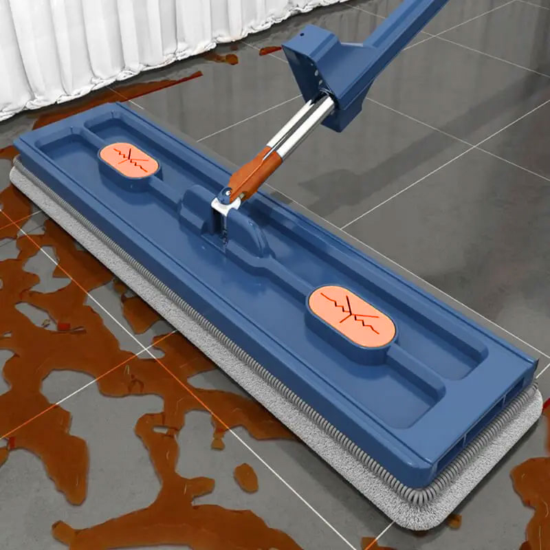Bwohops Kain Pel Hands-free Lazy Flat Mop Wet and Dry with 2 Cloth - B39 Gambar produk Bwohops Kain Pel Hands-free Lazy Flat Mop Wet and Dry with 2 Cloth - B39 - Utama