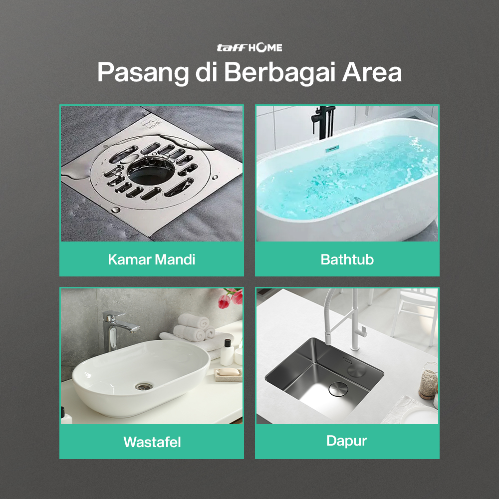TaffHOME Penutup Lubang Pembuangan Air Anti-Blocking Filter Cover - SJ24 Gambar produk TaffHOME Penutup Lubang Pembuangan Air Anti-Blocking Filter Cover - SJ24 - 6