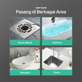 Gambar produk TaffHOME Penutup Lubang Pembuangan Air Anti-Blocking Filter Cover - SJ24 - 6