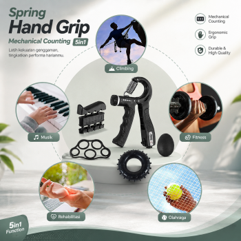 XIMOL Spring Hand Grip Finger Power Mechanical Counting 5in1 - CEG5P