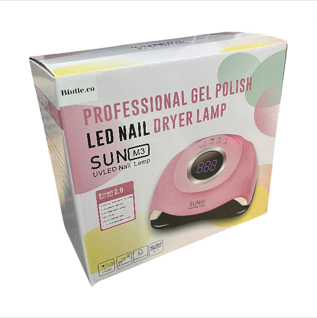 Biutte.co Pengering Kutek Kuku UV LED Nail Dryer 45LED 180W - SUN-M3 Gambar produk Biutte.co Pengering Kutek Kuku UV LED Nail Dryer 45LED 180W - SUN-M3 - Kemasan