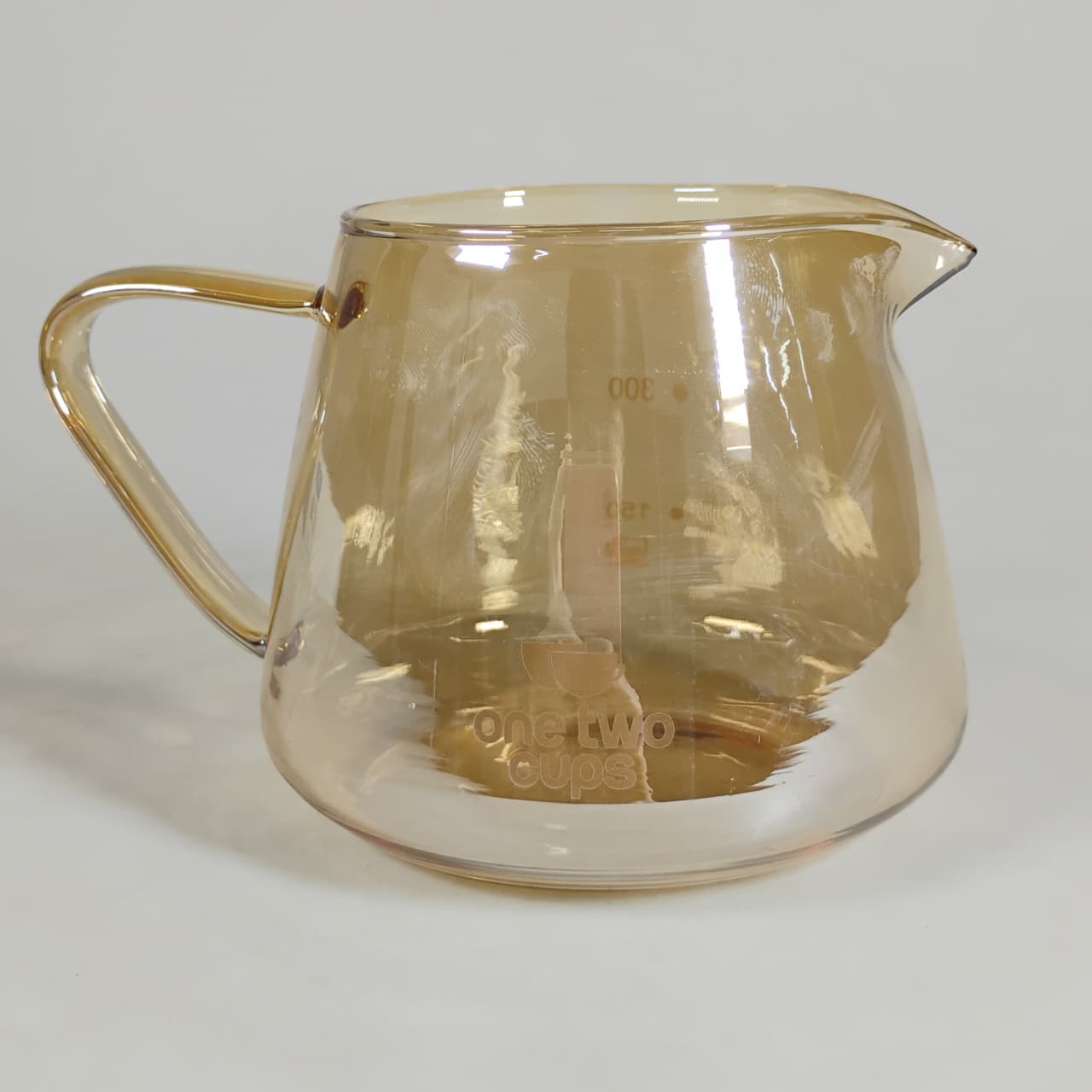 Gambar produk One Two Cups Teko Kopi Coffee Server V60 Borosilicate 1-2 Cup 300ml - WJ9 - 2
