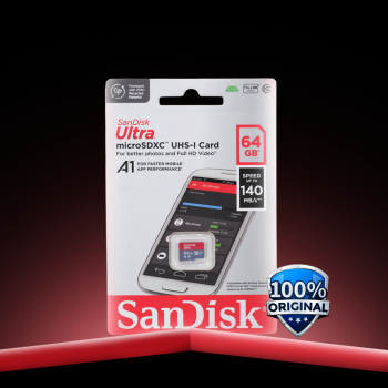 SanDisk Ultra microSDXC Card UHS-I Class 10 A1 140MB/s - SDSQUAB