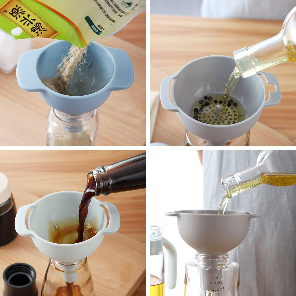 Gambar produk Poten Corong Minyak 4in1 Serbaguna Kitchen Liquid Funnel - KJ613 - 2