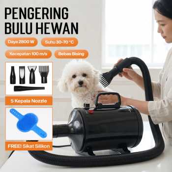HEAN Pengering Bulu Kucing Anjing Hair Dryer for Pets Fast Blow 2800W - ZF-YC-C-04