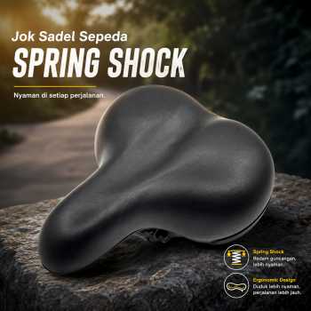 TaffSPORT Jok Sadel Sepeda Bike Saddle Spring Shock Waterproof - ZF40