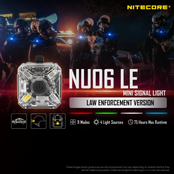 NITECORE Senter LED Mini Headlamp Rechargeable 15 Lumens - NU06 LE