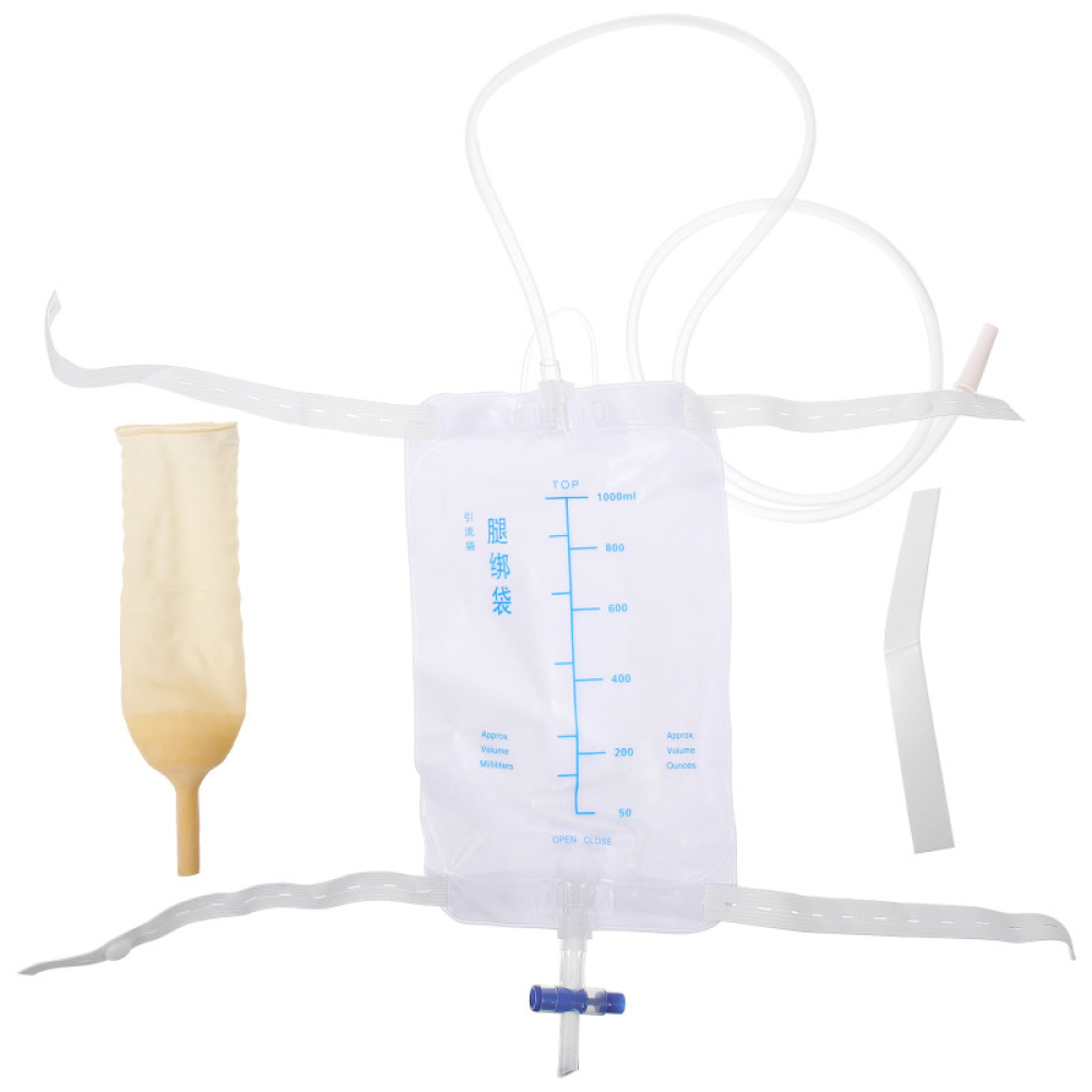 TaffOmicron Kantong Urin Kateter Pria Catheter Urinal Bag 1L - RN130 Gambar produk TaffOmicron Kantong Urin Kateter Pria Catheter Urinal Bag 1L - RN130 - 6