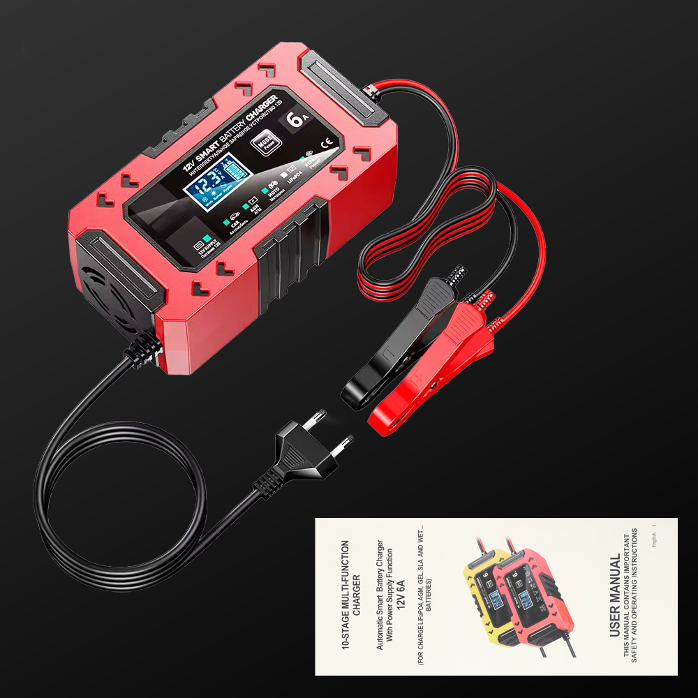 Gambar produk Charger Aki Mobil Motor Intelligent Battery Charger 12V 6A - FBC1206F - 7