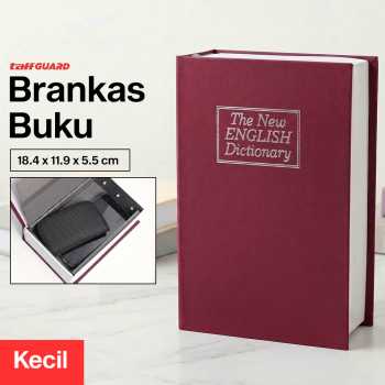 Gambar produk TaffGUARD Brankas Buku Kamus Hidden Safe Box Kunci Manual Anti Maling Kecil - KB-10L