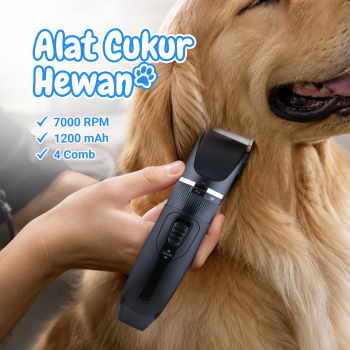 ZIM Alat Cukur Bulu Hewan Anjing Kucing 4 Comb 1200mAh 3.7V - K5