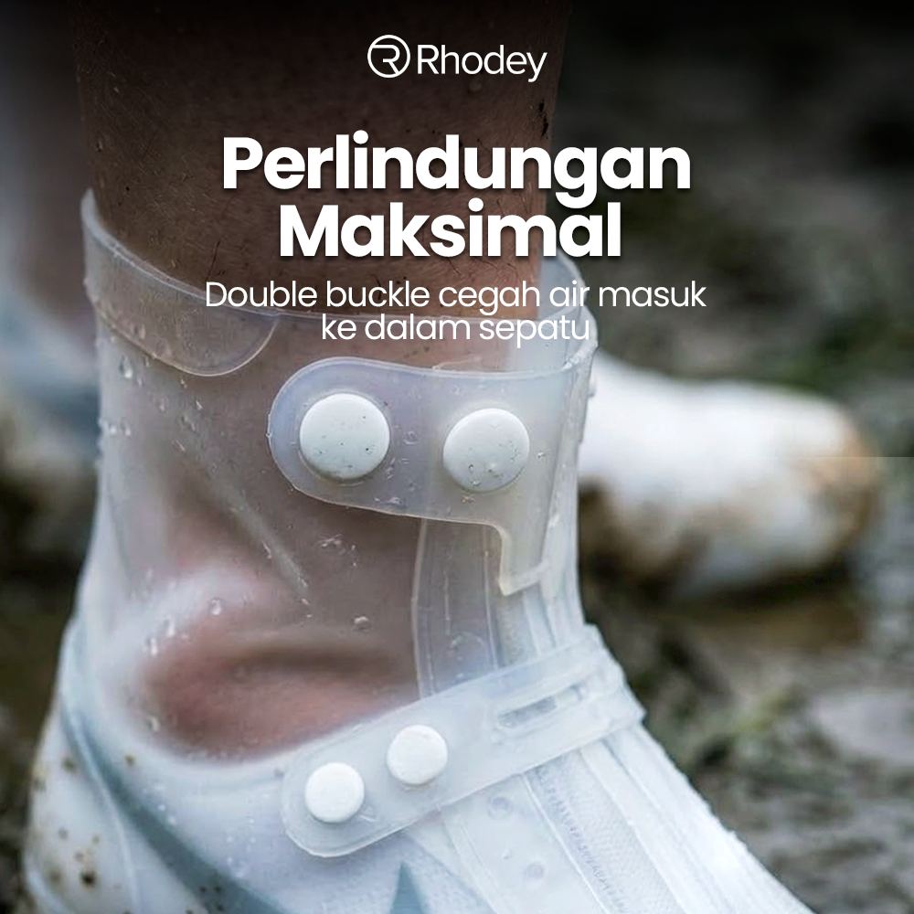 Rhodey Cover Sepatu Pelindung Anti Air Hujan PVC 1 Pair with Buckle 40-41 - F-100 Gambar produk Rhodey Cover Sepatu Pelindung Anti Air Hujan PVC 1 Pair with Buckle 40-41 - F-100 - 1