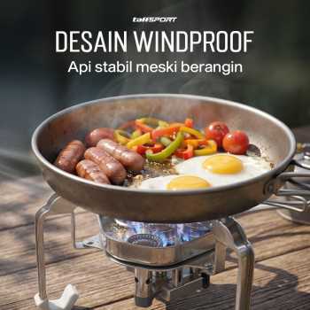 Gambar produk TaffSPORT Kompor Gas Portable Lipat Outdoor 4 Burner Camping Stove - OD543 - 3