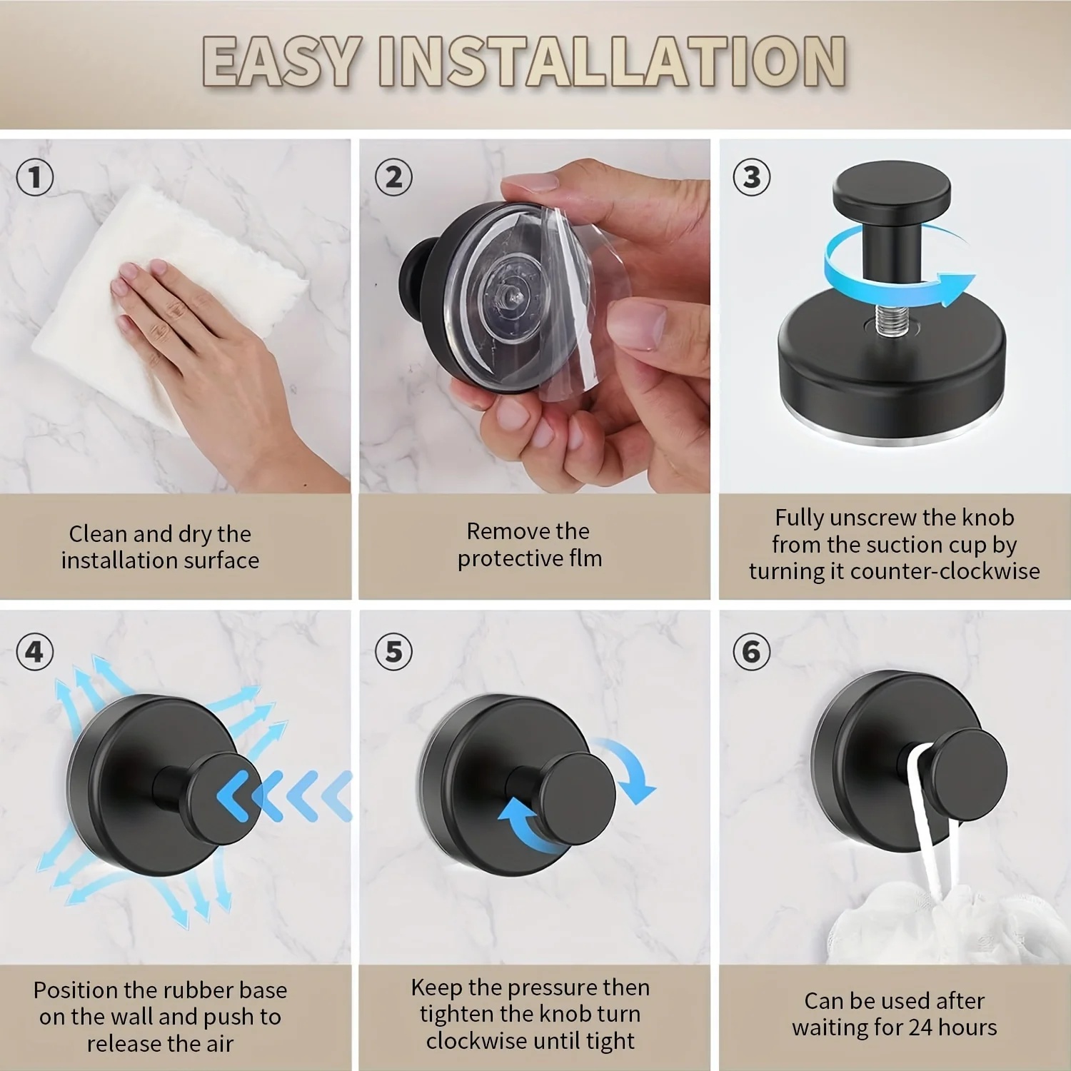 PEUTIER Gantungan Dinding Kapstok Suction Cup Hook Stainless Steel - MT80 Gambar produk PEUTIER Gantungan Dinding Kapstok Suction Cup Hook Stainless Steel - MT80 - 4